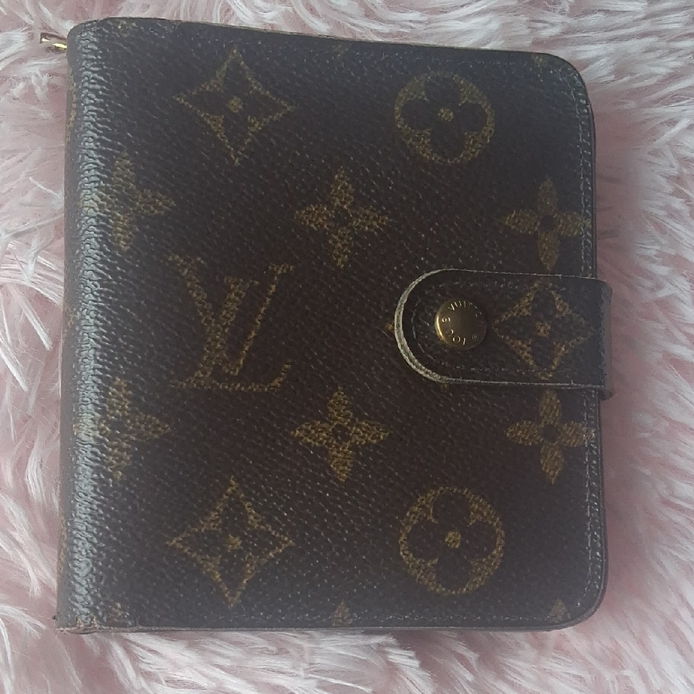 Louis Vuitton Monogram Brown & Gold Compact Wallet
